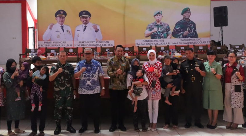 Turunkan Angka Stunting, Pemkab Kuningan Libatkan TNI Sebagai Bapak Asuh