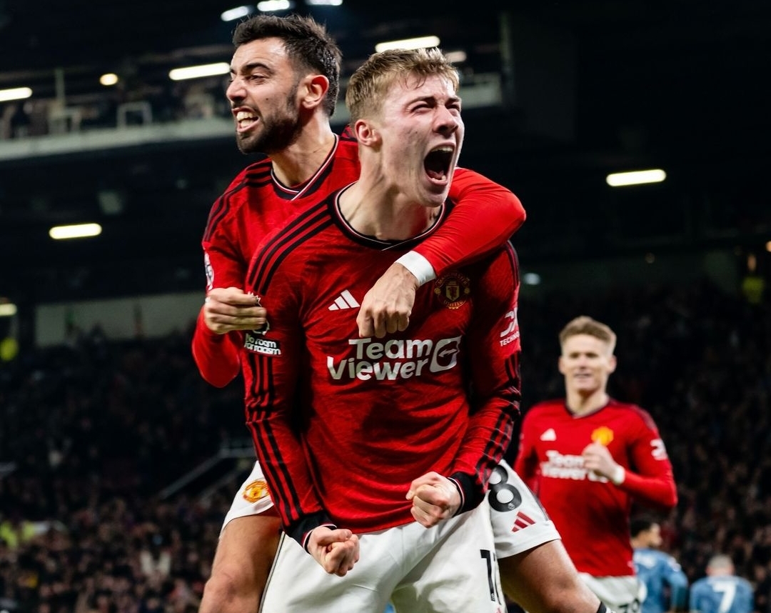 Butuh 1.027 Menit untuk Rasmus Holjund Cetak Gol Perdana Buat Manchester United di Liga Inggris