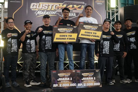 Modifikator Makassar Unjuk Kreativitas di CustoMAXi Yamaha 2026, AEROX Drag Style Jadi Jawara