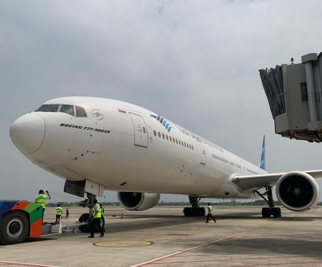 Pakai Boeing 777-300 ER, Garuda Indonesia Hadir di Bandara Kertajati, Khusus untuk Penerbangan Ini