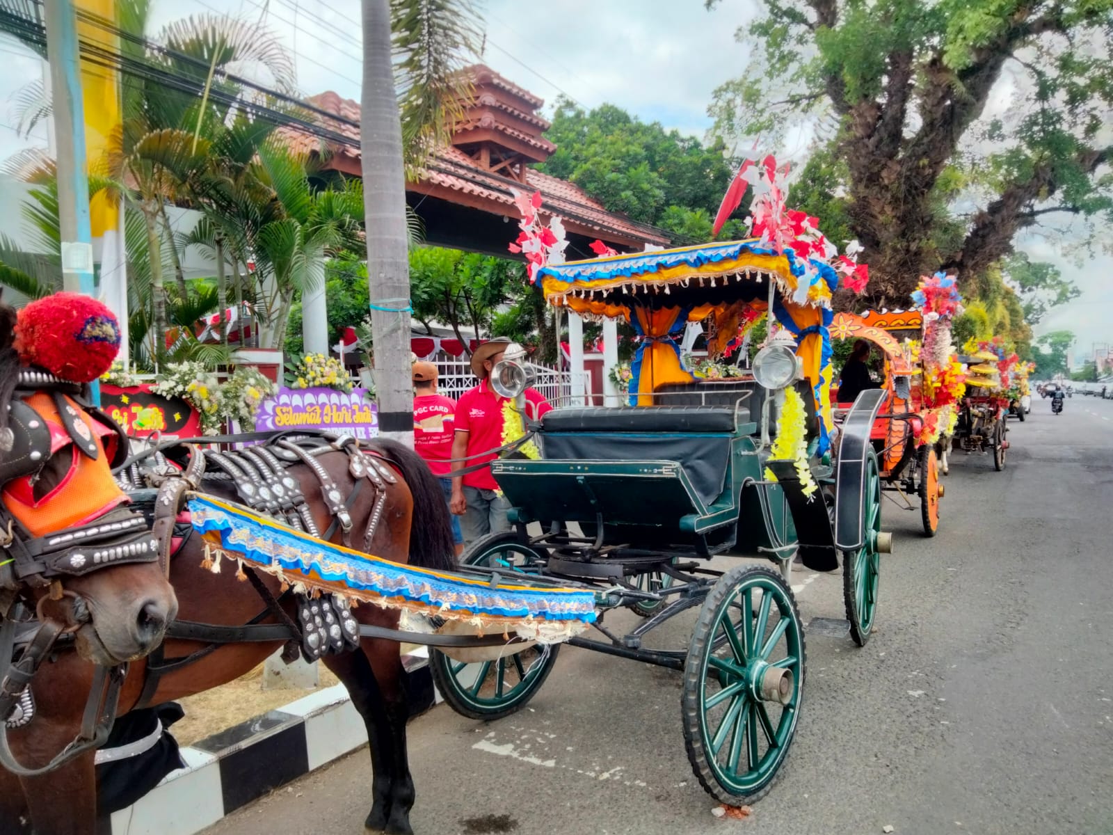 Ke Sapton di Ancaran, Bupati Naik Delman Hias