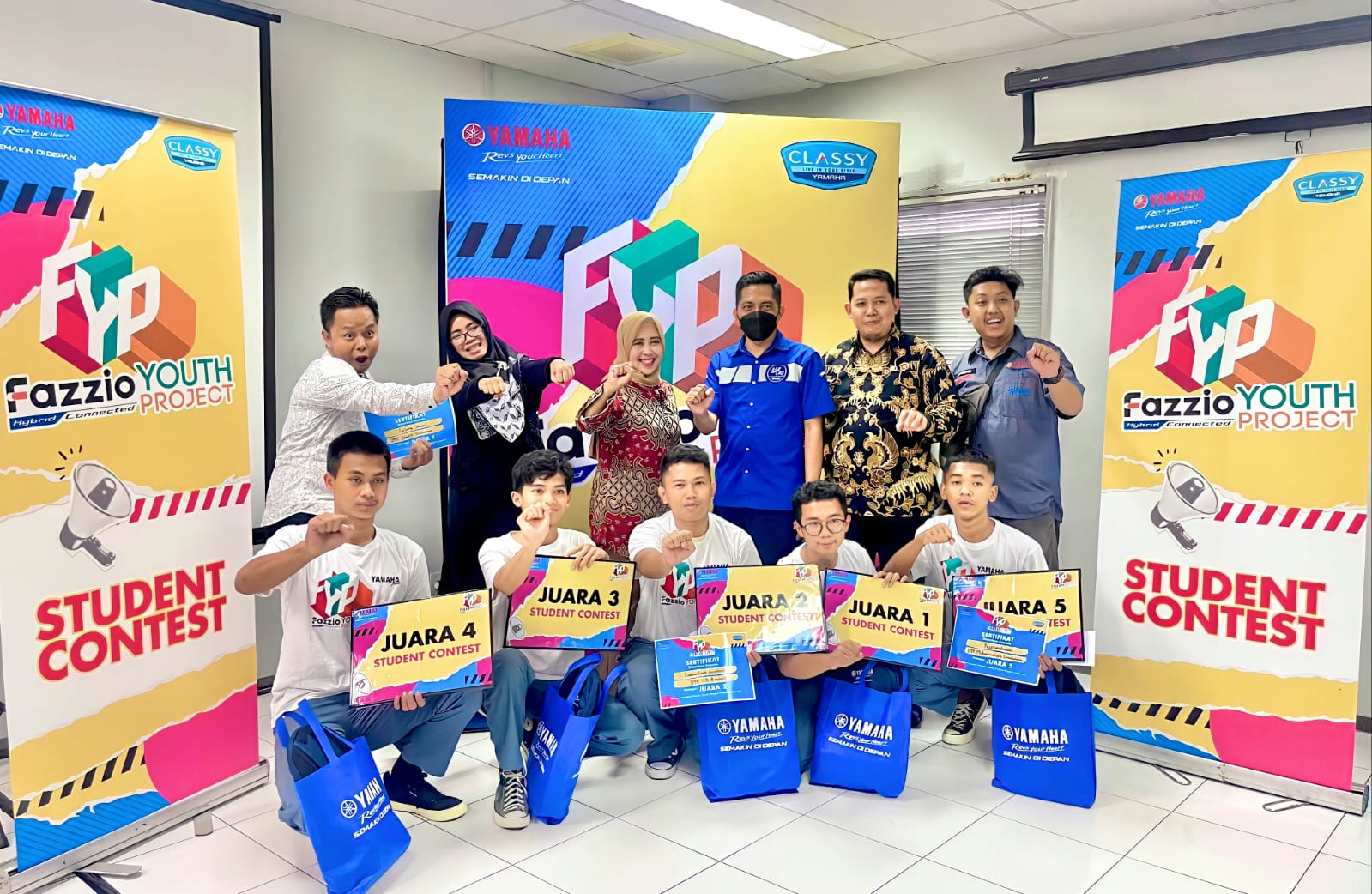 Debut 5 Siswa terbaik Perebutkan 3 Besar Fazzio Youth Project - Student Contest di Regional Jawa Barat