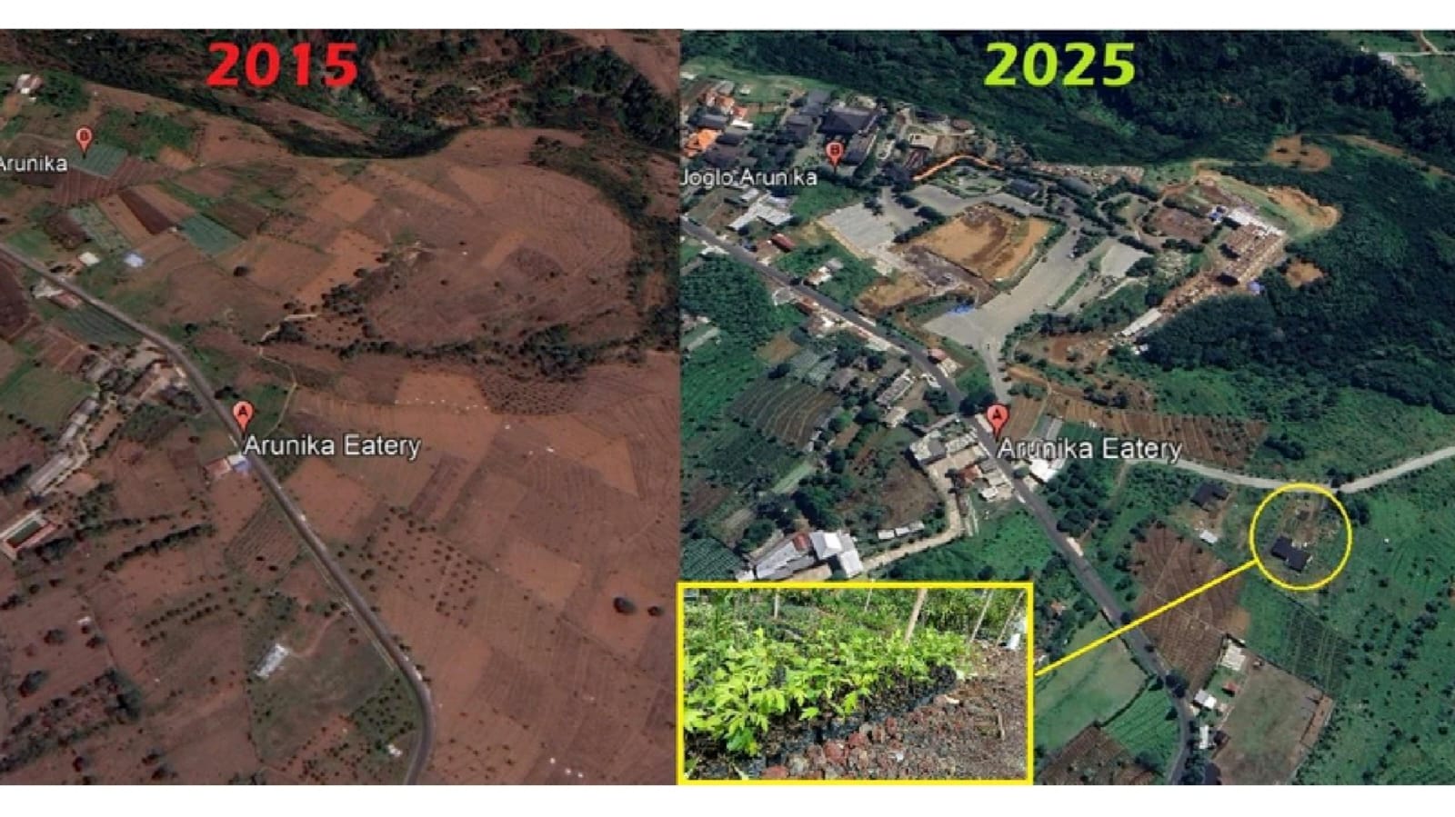Citra Satelit 2015–2025, Lanskap Arunika, Kini Ruang Hijau yang Kembali Hidup
