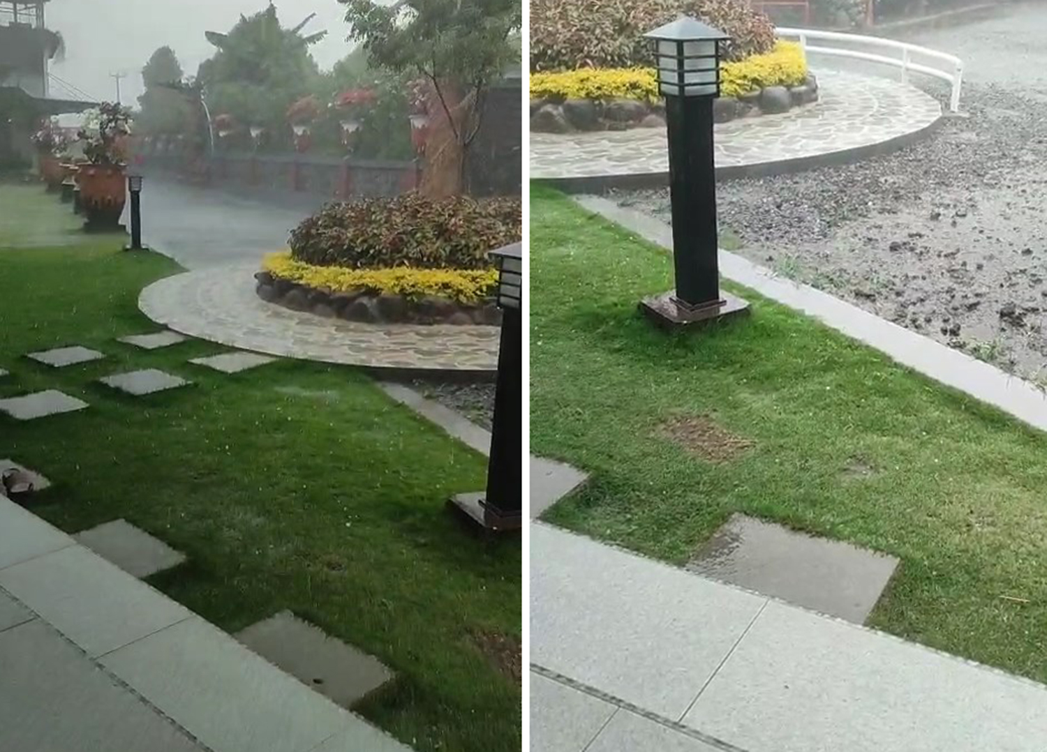 Hujan Es Diserta Angin Kencang dan Petir Landa Wilayah Kuningan