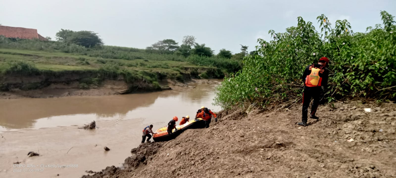 Pencarian Anak Tenggelam di Sungai Cimanis Masih Nihil