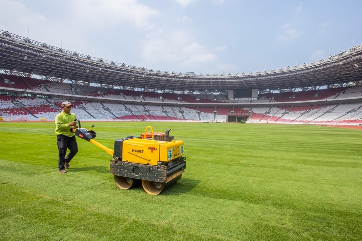 Jelang Pertandingan Indonesia vs Australia, Begini Kondisi dan Situasi Rumput Stadion Utama Gelora Bung Karno