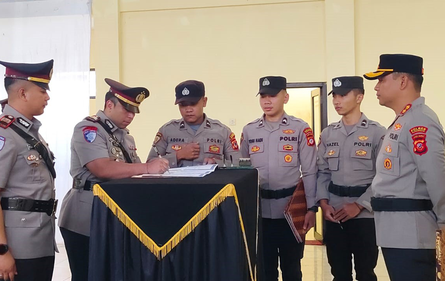 Polres Kuningan Gelar Rotasi Perwira, Kabag Ops dan Kasat Lantas Pindah Tugas