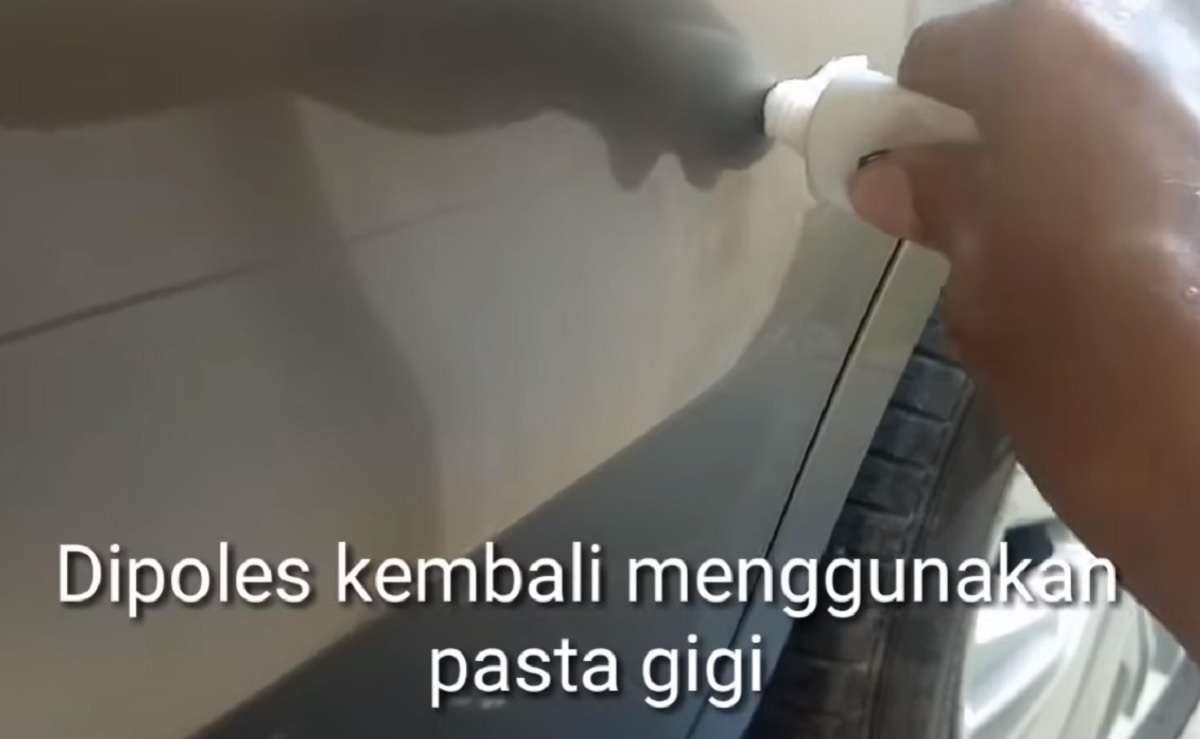 Tips Menghilangkan Baret di Mobil dengan Pasta Gigi, Beneran Ampuh dan Mulus Lagi? Lihat Hasil Percobaan Ini