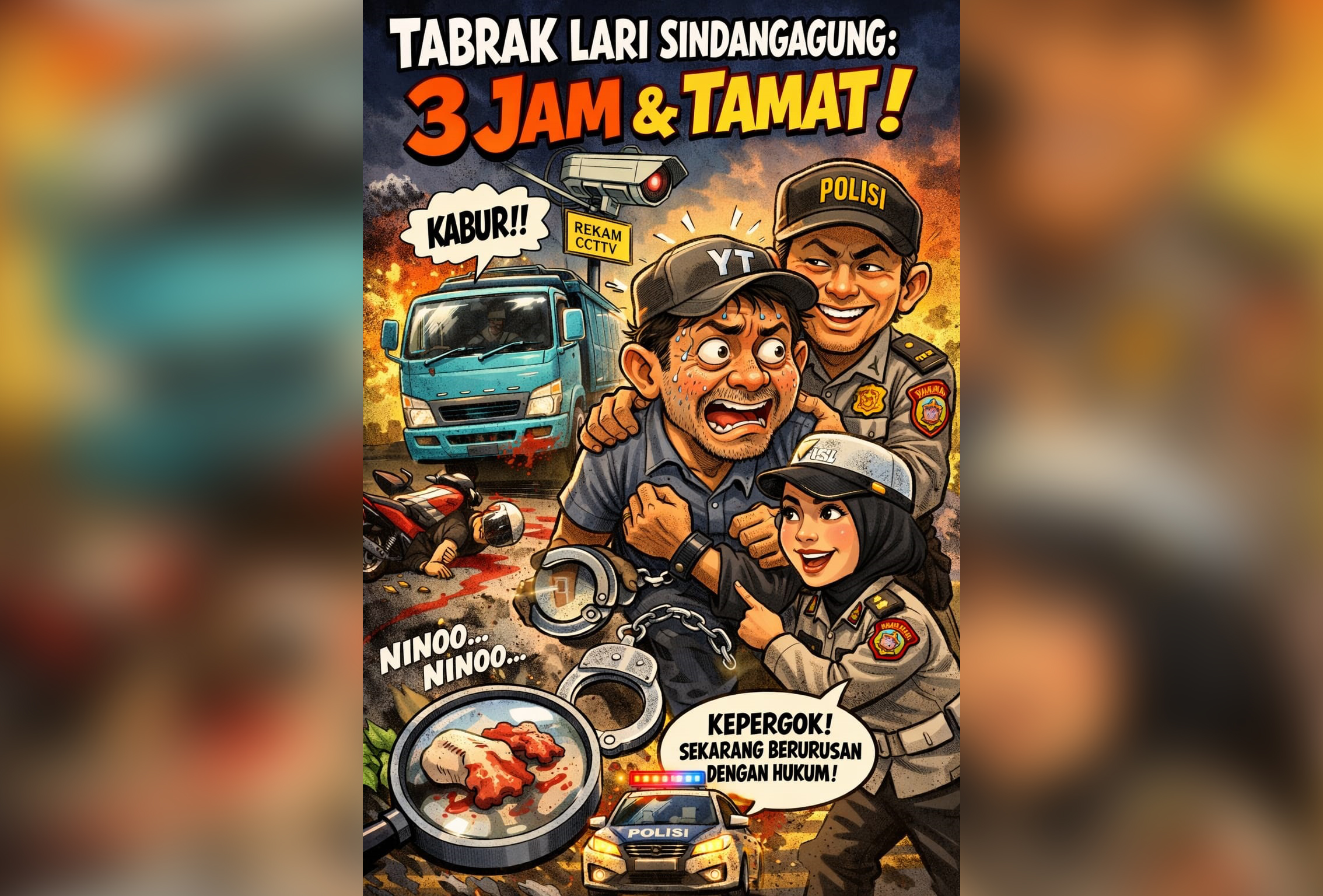 Lari dari TKP, Tertangkap Kilat: Drama 3 Jam Tabrak Lari Sindangagung