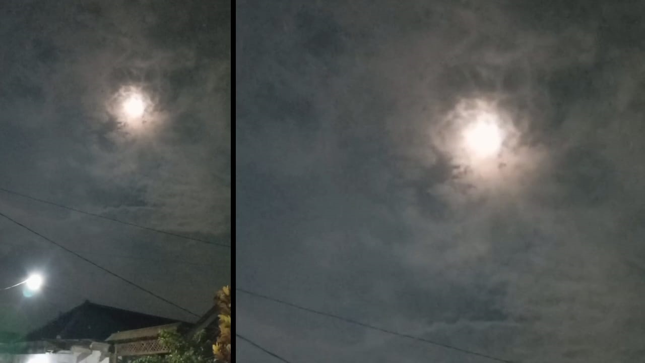 Warga Kuningan Iseng Rekam Bulan, Ternyata Sedang Berlangsung Fenomena Supermoon