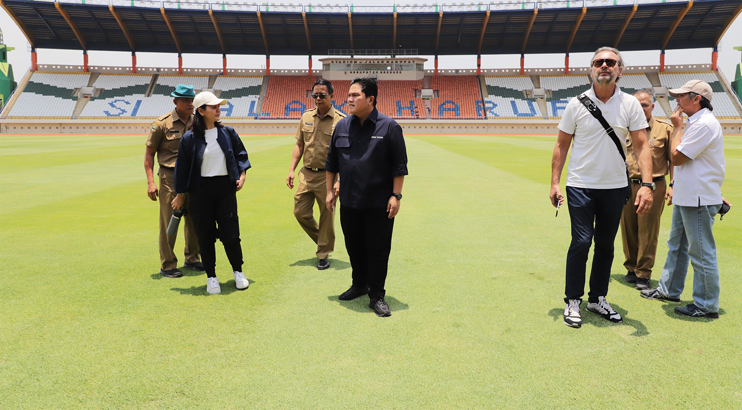 Ketua Umum PSSI dan FIFA Meninjau Stadion Si Jalak Harupat Sebagai Venue Piala Dunia U-17