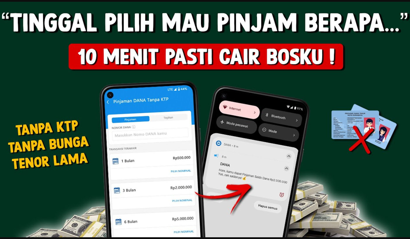 Pinjaman Saldo DANA 2.000.000 Cair Dalam 10 Menit, Ini Cara PInjam Uang di Aplikasi DANA Tanpa KTP