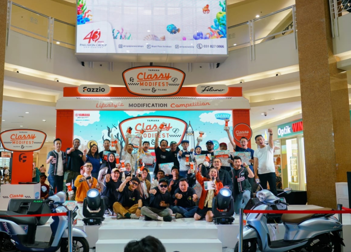 Antusiasme Tinggi Warnai Debut Yamaha CLASSY Modifest 2026 di Surabaya