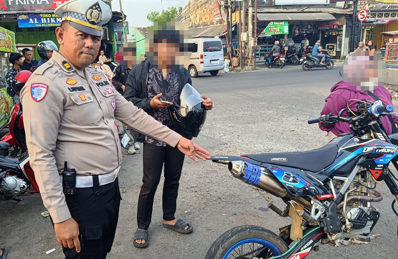 Knalpot Brong Ditertibkan, Polisi Kuningan Amankan 36 Motor 