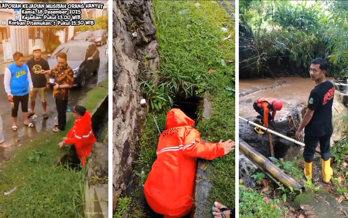 Bermain Bola saat Hujan, Anak 7 Tahun Hanyut Terbawa Arus 
