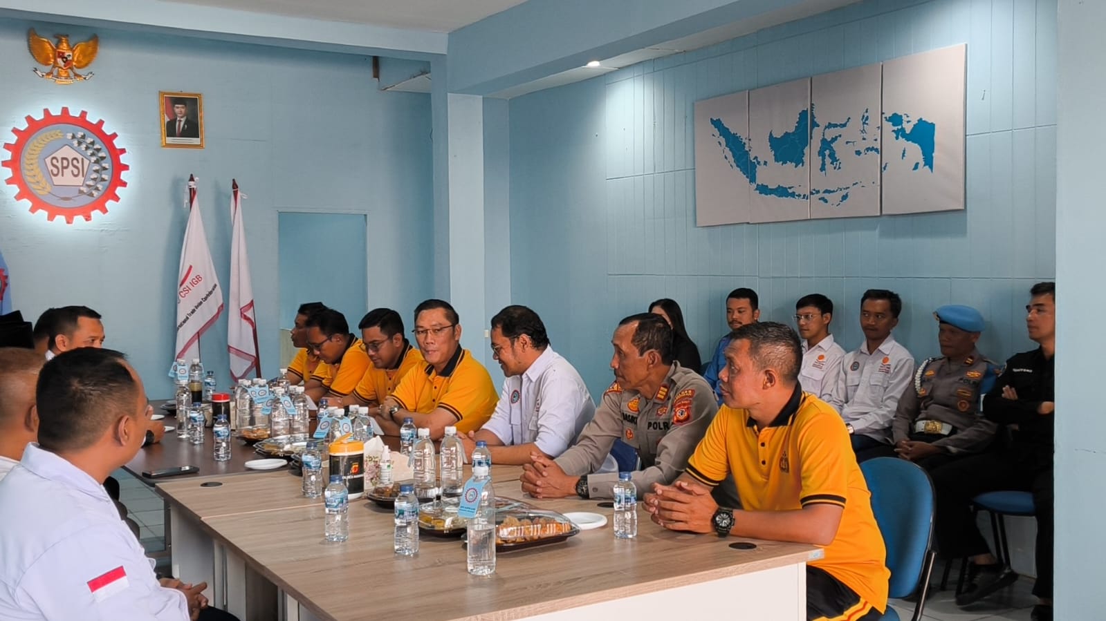 Kapolres Kuningan Sambangi KSPSI AGN, Bahas Sinergi dan Kesejahteraan Buruh