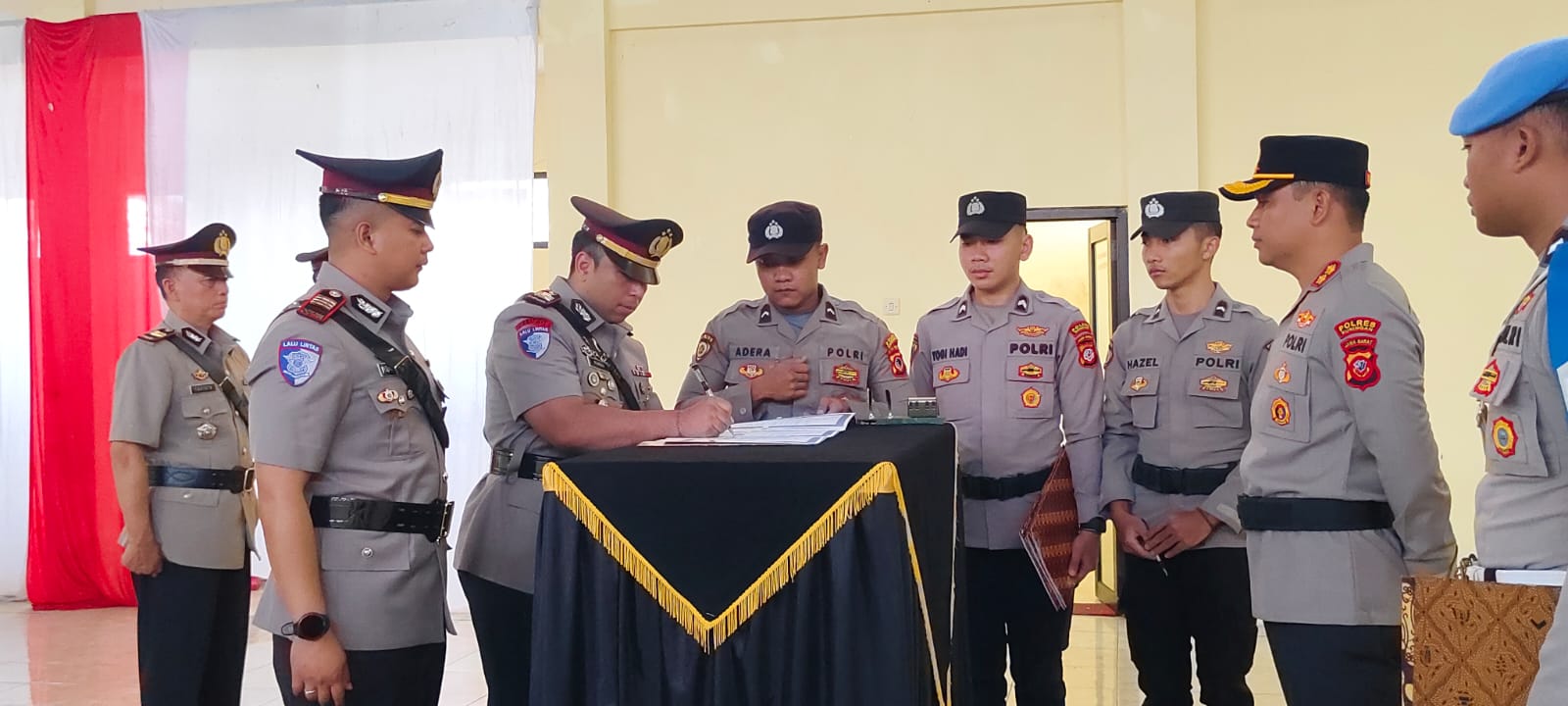 Kapolres Kuningan AKBP M Ali Akbar Pimpin Sertijab Perwira, Iptu Suhandi Jadi Kapolsek Subang