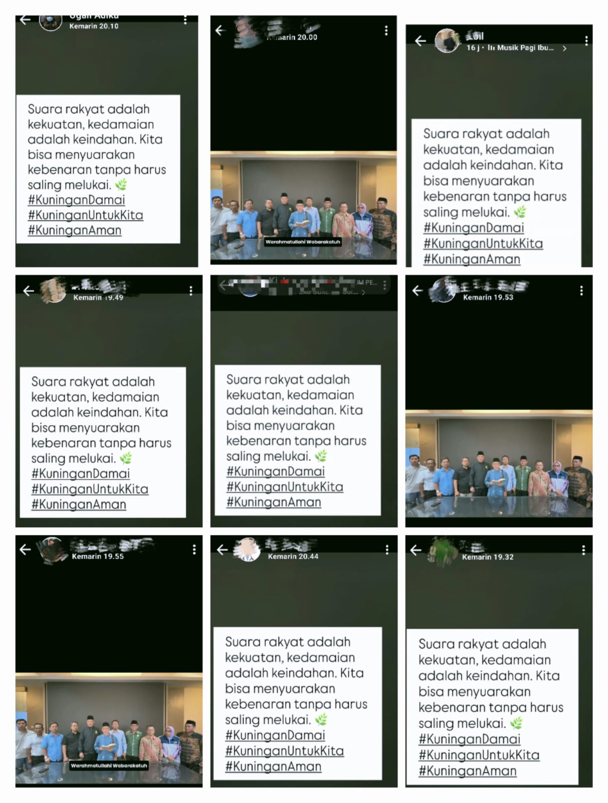 Tagar #KuninganAman dan #KuninganDamai Viral di Medsos, Warga Gaungkan Pesan Persatuan