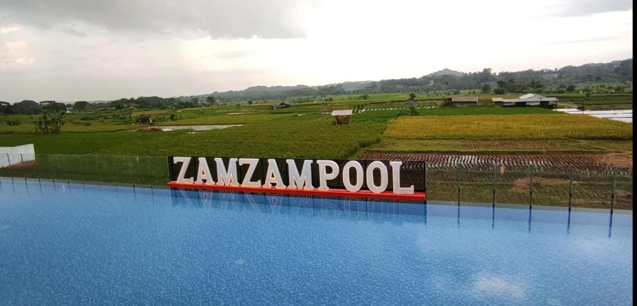 Balong Tepi Sawah, Zamzam Pool Premium Kuningan Buka Perdana di Libur Lebaran