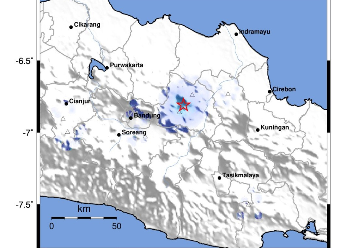 BREAKING NEWS: Kabupaten Sumedang Gempa Lagi, Kekuatan Magnitudo 3,1 Dirasakan di Cimalaka - Sumedang Utara