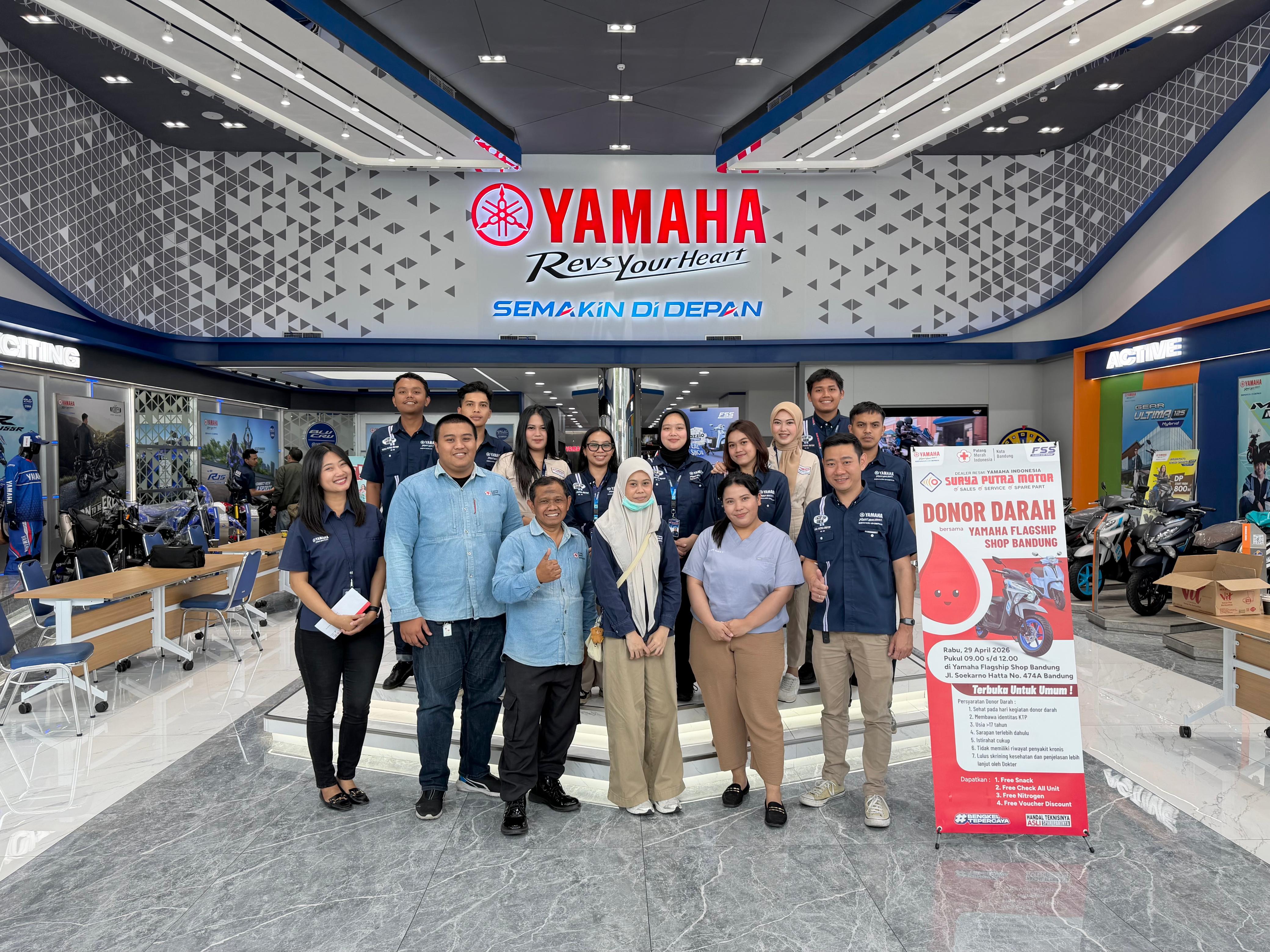 Yamaha Jawa Barat Gelar Donor Darah, Wujudkan Kepedulian Sosial dan Semangat Berbagi