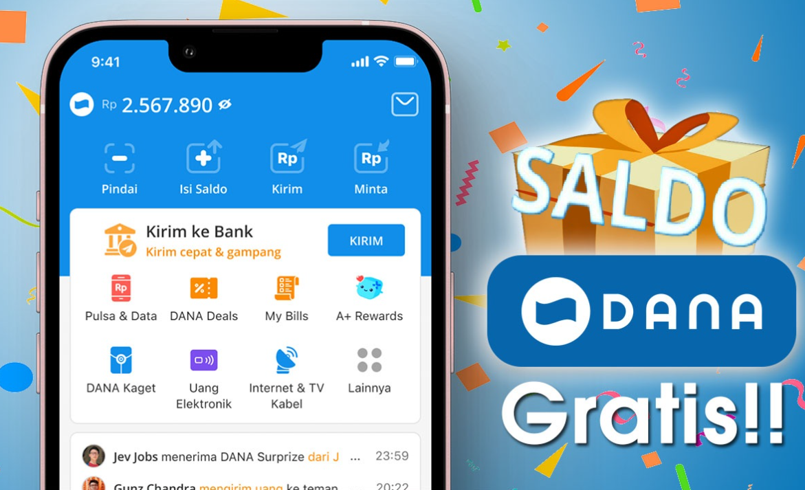 Klaim Saldo DANA Gratis Ratusan Ribu Rupiah untuk Pengguna Beruntung, 3 Link DANA Kaget Terbaru Hari Ini