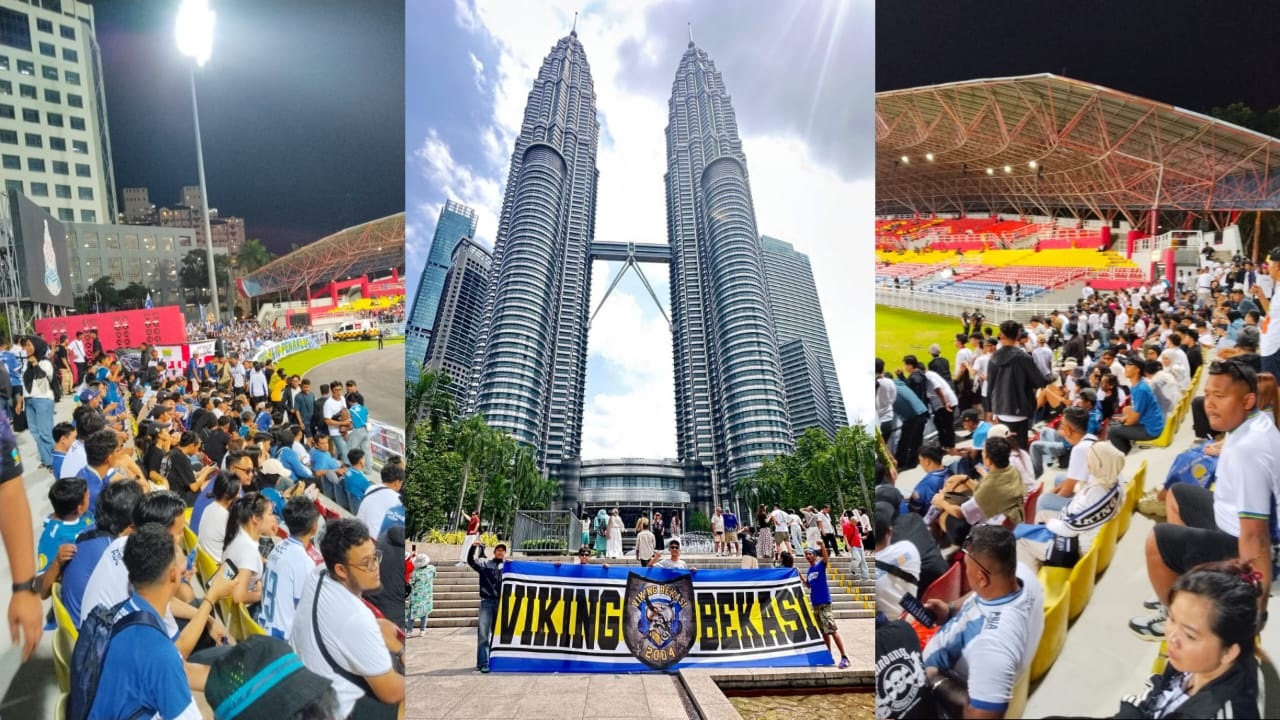 Viking Bekasi Kawal Kemenangan Persib Bandung di Malaysia