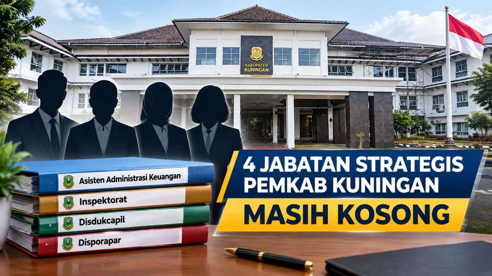 Empat Jabatan Kosong Pemkab Kuningan, Dua Laki-Laki dan Dua Perempuan Jadi JPT?