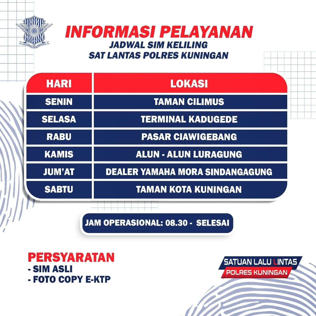 Ini Jadwal SIM Keliling Kabupaten Kuningan Hari Ini, 6 Septembet 2022