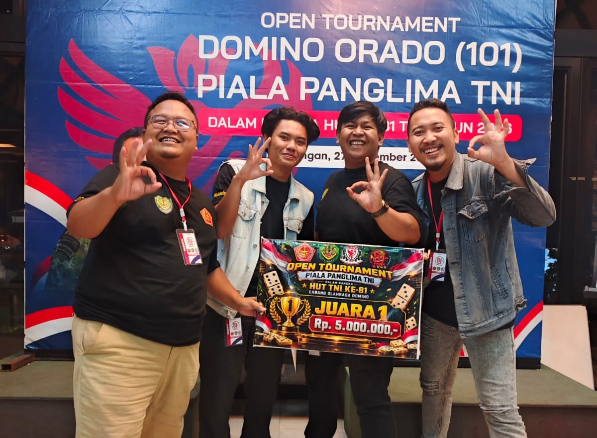 Harvest Domino Club Juara Turnamen Orado Panglima TNI di Kuningan