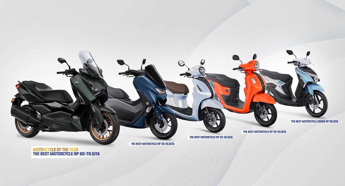 Dominasi Yamaha di Ajang Motor Plus Award, Bawa Pulang Piala dan Sabet Gelar Motorcycle of The Year 2023
