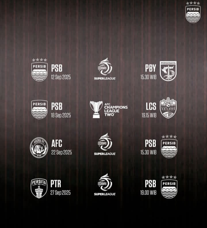 Laga Berat Menanti! Jadwal Persib Bandung September 2025, 4 Amunisi Baru Siap Unjuk Gigi
