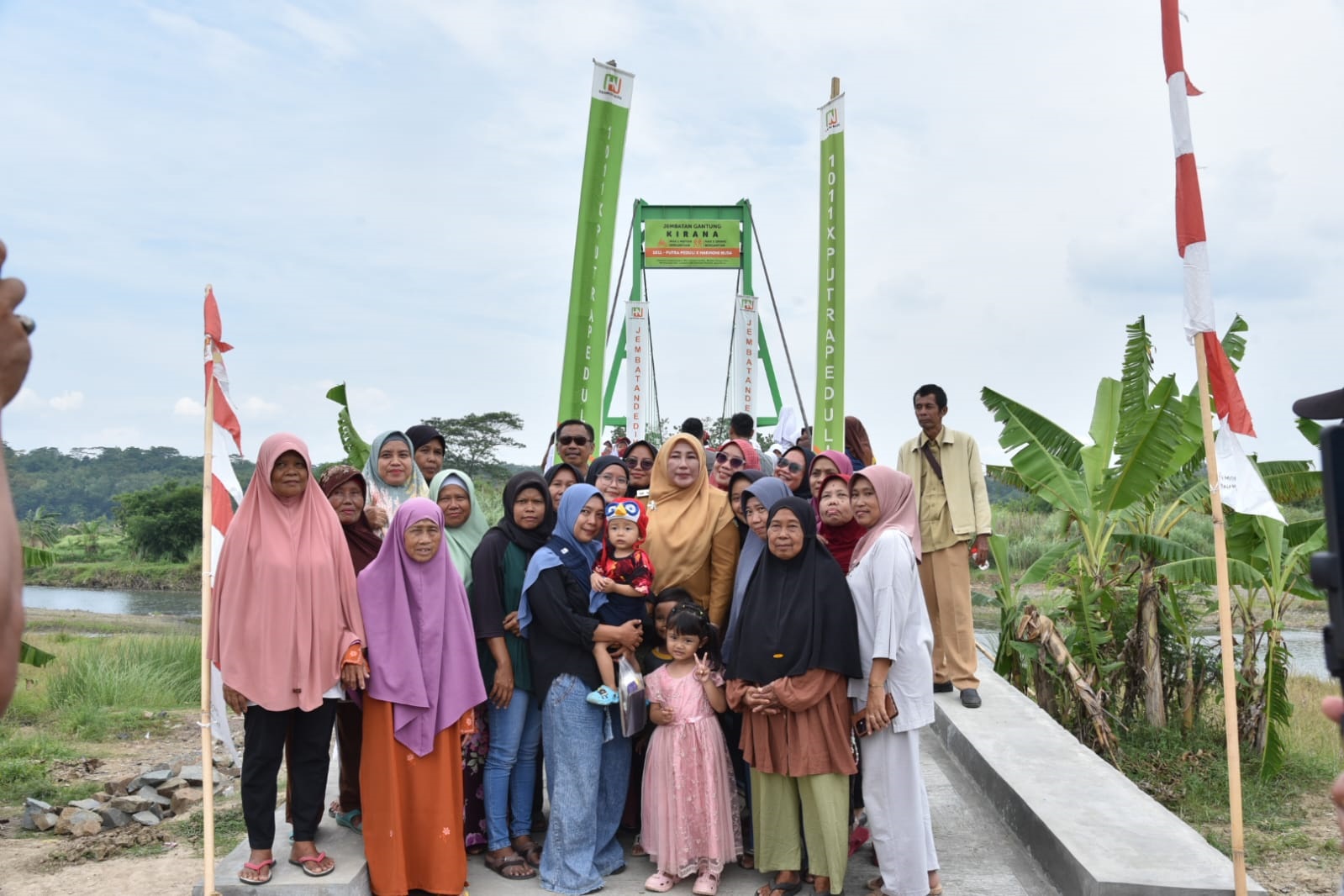 Desa Galaherang Kini Miliki Jembatan Gantung Kirana, Ini Arti Dibalik Penamaan