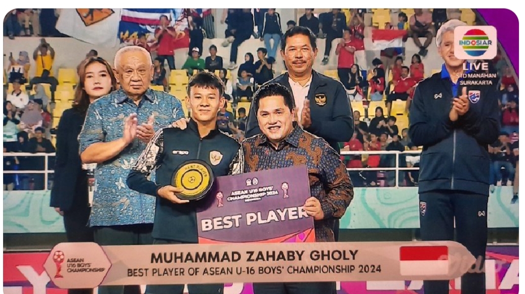 Sukses Antarkan Timnas U-16 Ke Peringkat 3, Zahaby Gholy Jadi Pemain Terbaik ASEAN U-16 Boys Championship