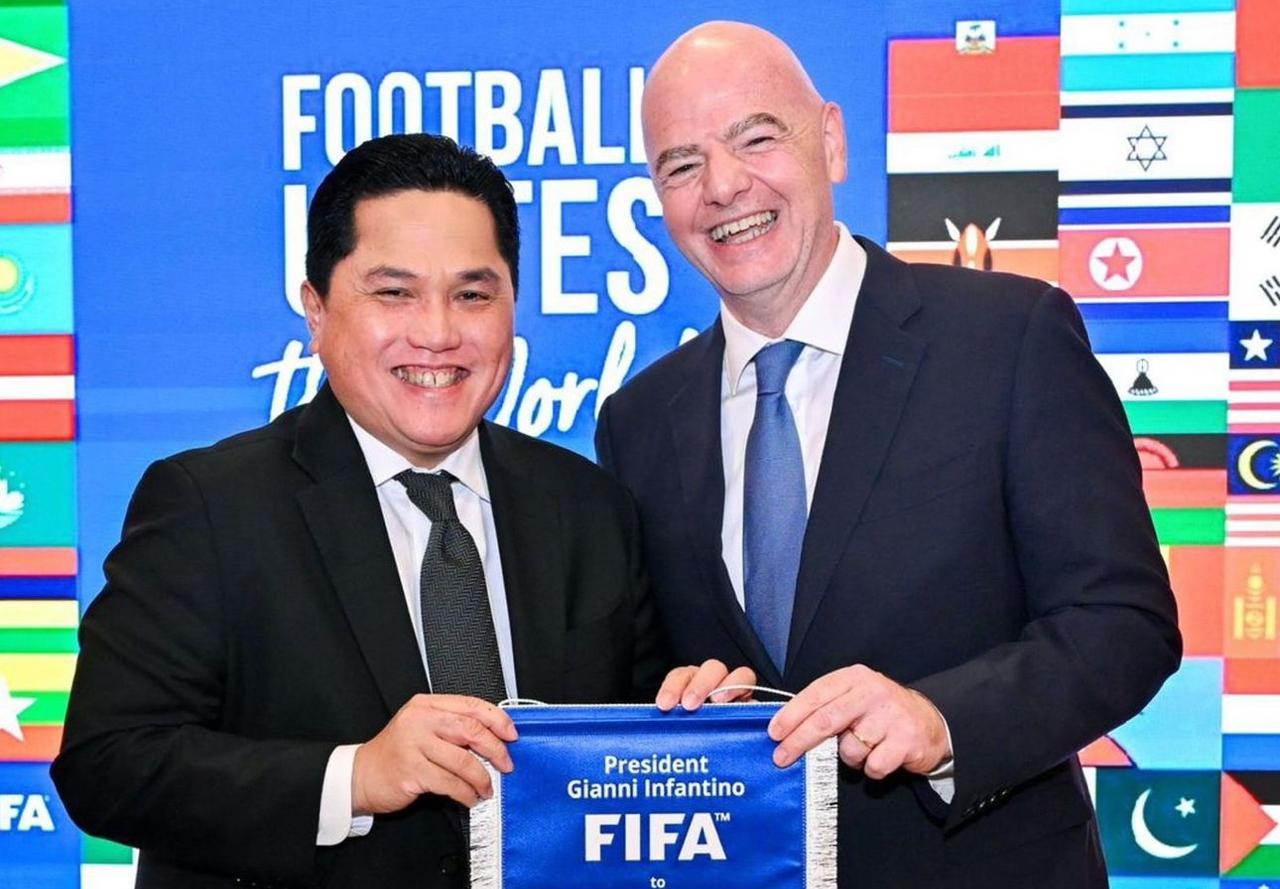 Erick Thohir Ketemu Presiden FIFA, Publik Spill Maarten Paes dan Kualifikasi Piala Dunia 2026