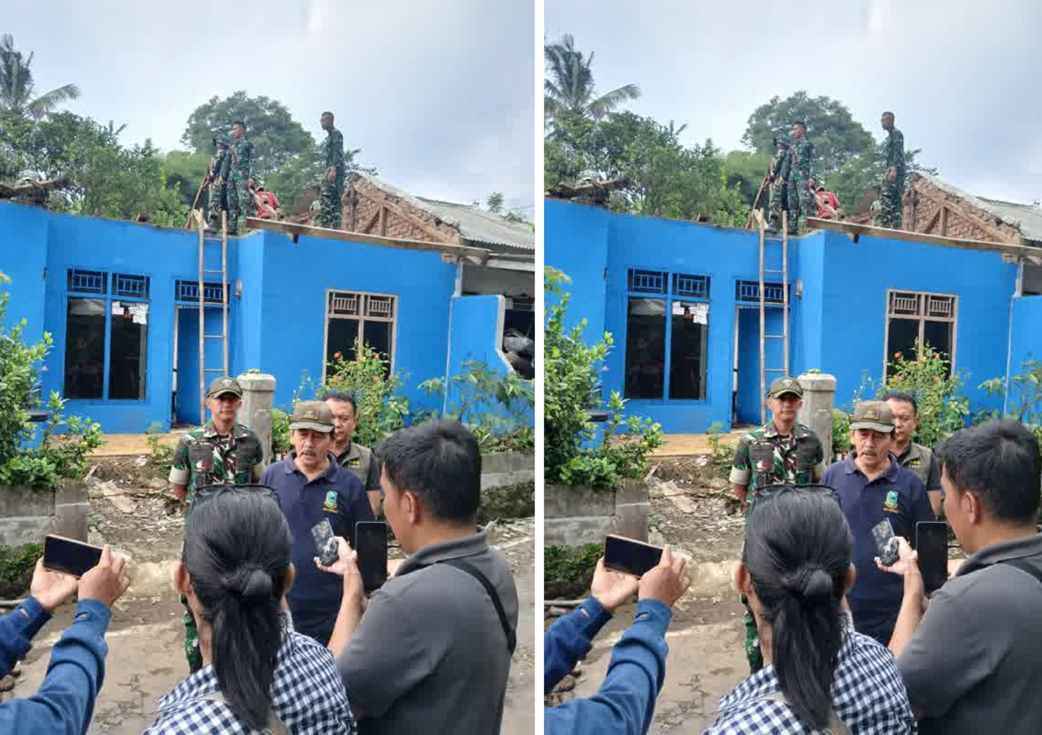 Aksi Nyata, Ketua DPRD Turun Tangan Bantu Perbaiki Rumah Warga Linggarjati