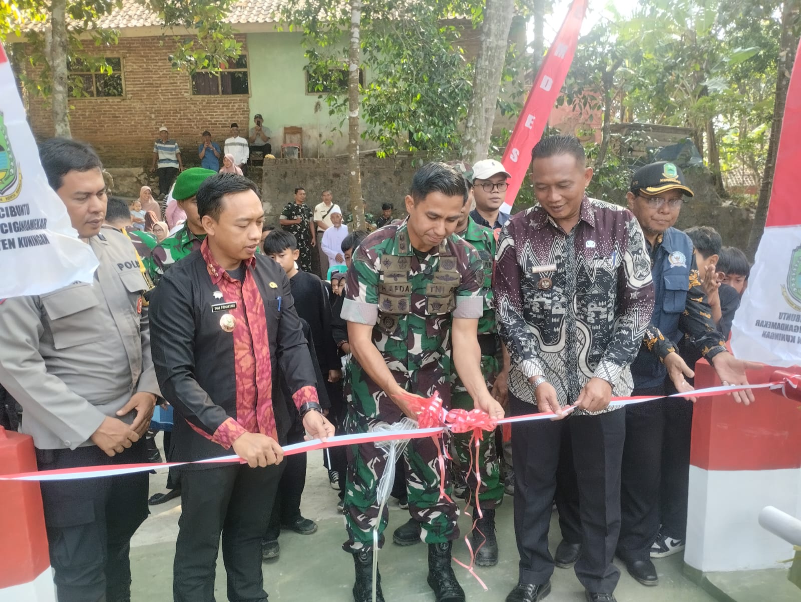 Jembatan Garuda Desa Cibuntu Diresmikan, Akses Dua Dusun Kini Lebih Mudah