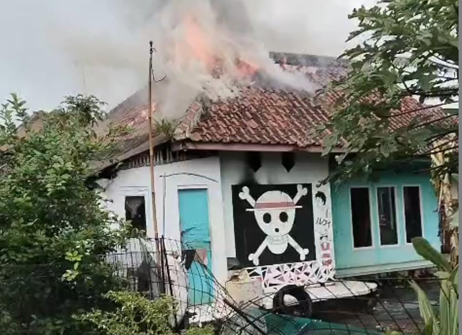 Kebakaran Rumah di Desa Mekarsari, Kerugian Ditaksir Rp148 Juta