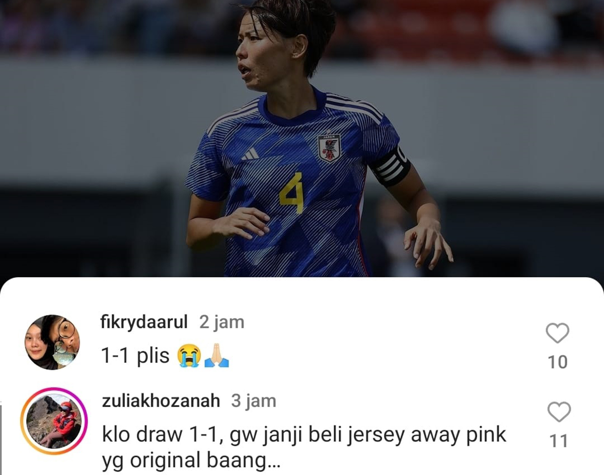 KOCAK! Netizen Indonesia Serbu Instagram Timnas Jepang, Minta Pertandingan Berakhir Imbang: 1-1 Plis