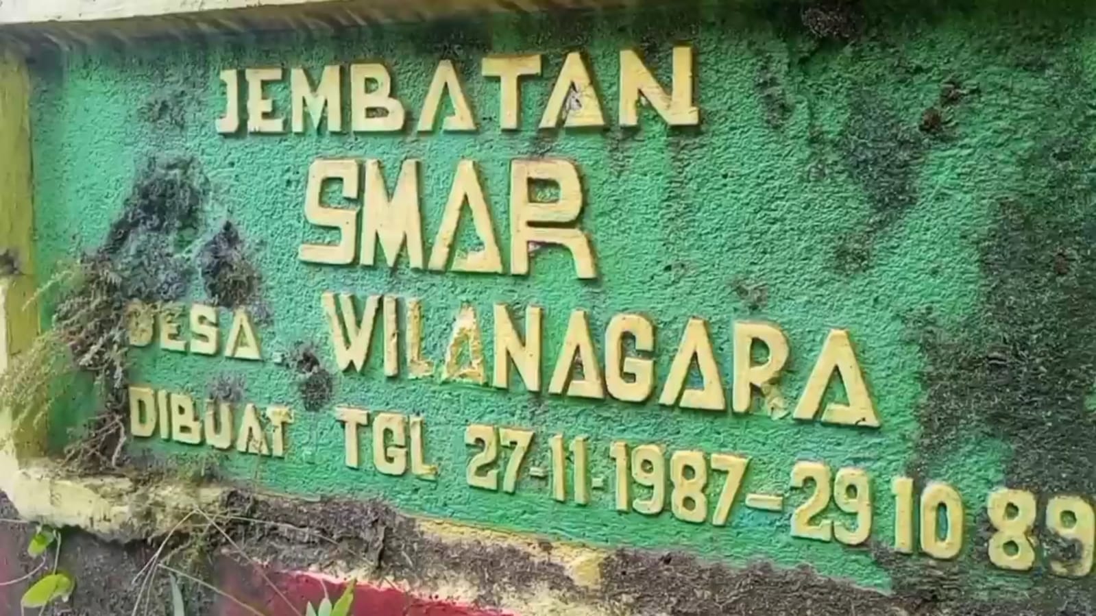 Sejarah Jembatan Smar di Desa Wilanagara Kuningan, Dibangun 1985 dari Patungan Gabah