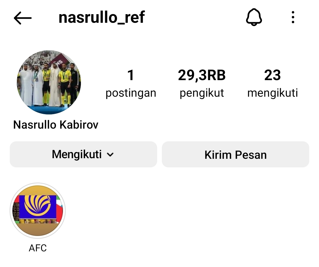 Instagram Nasrullo Kabirov Dibombardir, Wasit Kontroversial di Pertandingan Qatar U-23 vs Indonesia U-23