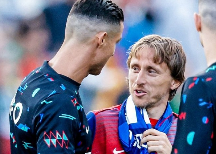 Reuni Teman Lama, Christiano Ronaldo dan Luka Modric Bertemu dalam Satu Laga Portugal Kontra Kroasia 