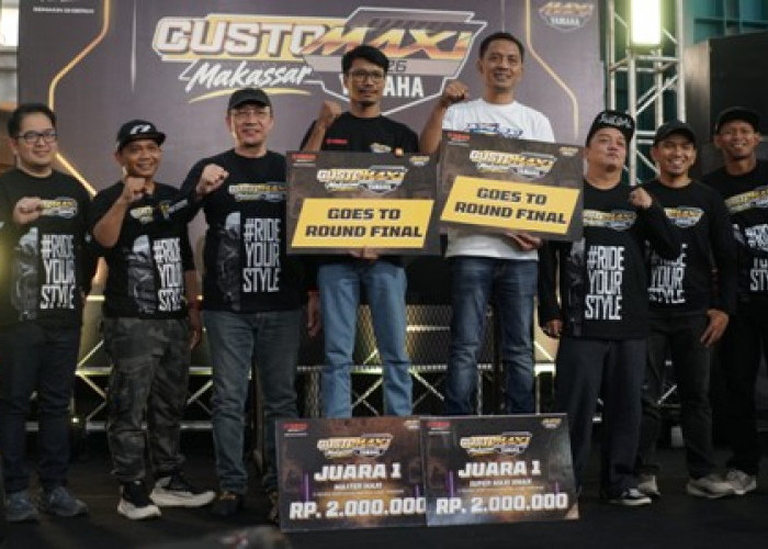 Modifikator Makassar Unjuk Kreativitas di CustoMAXi Yamaha 2026, AEROX Drag Style Jadi Jawara