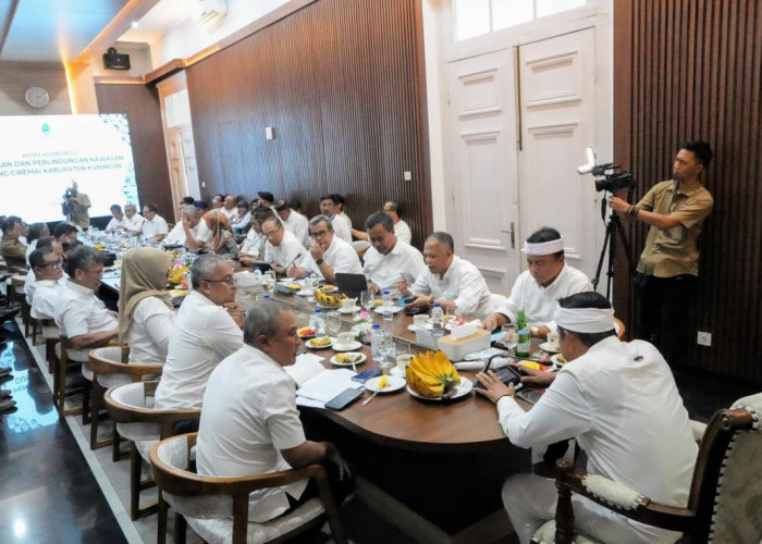 KDM–Bupati Kuningan Bahas Tata Kelola Air TNGC, Distribusi Tak Merata Jadi Masalah Utama