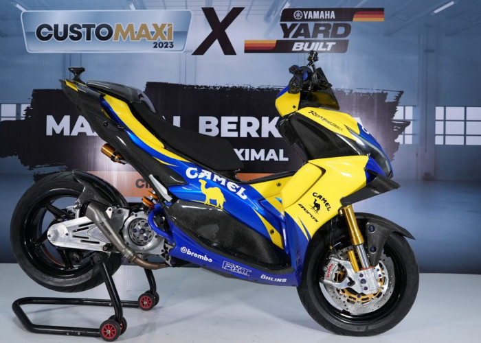 Serasa Motor Valentino Rossi, Ini Sentuhan Modifikasi Yamaha Aerox yang Juarai Customaxi & Yard Built 2023