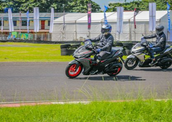 AEROX TRACK DAY, Enjoy Sensasi Berkendara Super Sport AEROX ALPHA di Lintasan Sirkuit