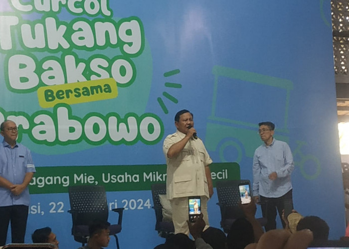 Prabowo Subianto Hadiri Undangan Pedagang Baso di Kota Bekasi, Ini yang Disampaikan