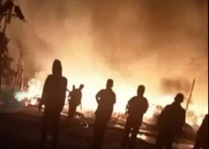 Pabrik Pengolahan Daun Cengkih di Sangkanerang Kuningan Ludes Terbakar, Urip Rugi Ratusan Juta Rupiah