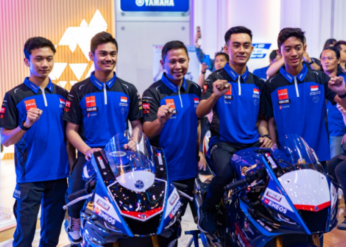 ﻿Seru dan Meriah, Meet & Greet Tim Yamaha Racing Indonesia di IIMS