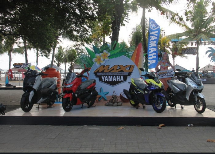 Usung Tema Tropical Beach Party, Ribuan Biker Maxi Yamaha Nikmati Camping di Pinggir Pantai